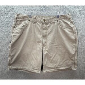 Carhartt Shorts Mens 40 Gray Ripstop Original Fit Utility Workwear Outdoors *